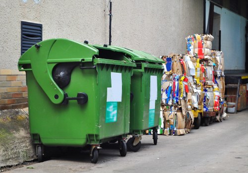 Waste management regulations sign in North London